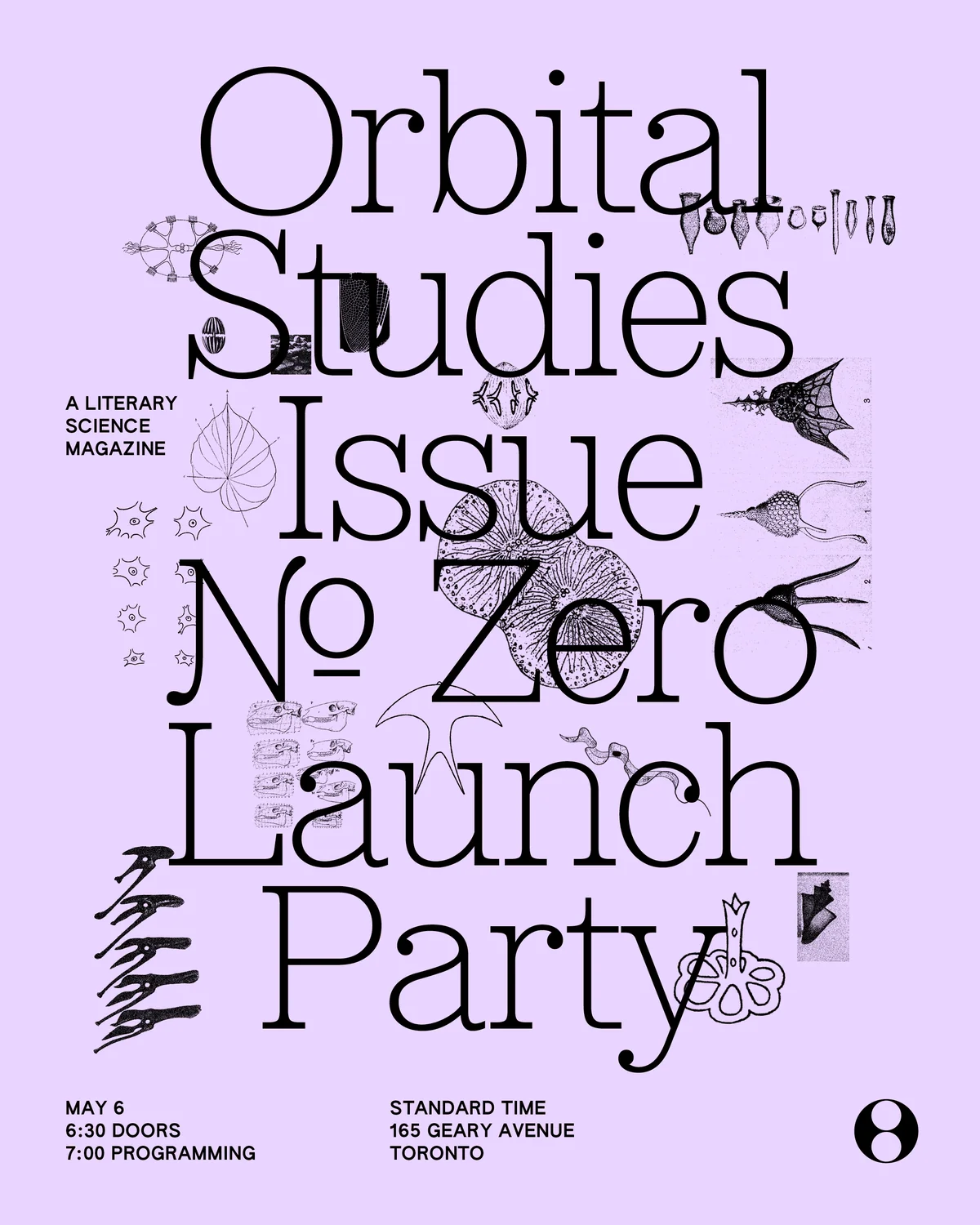 Issue 0 launch event poster
